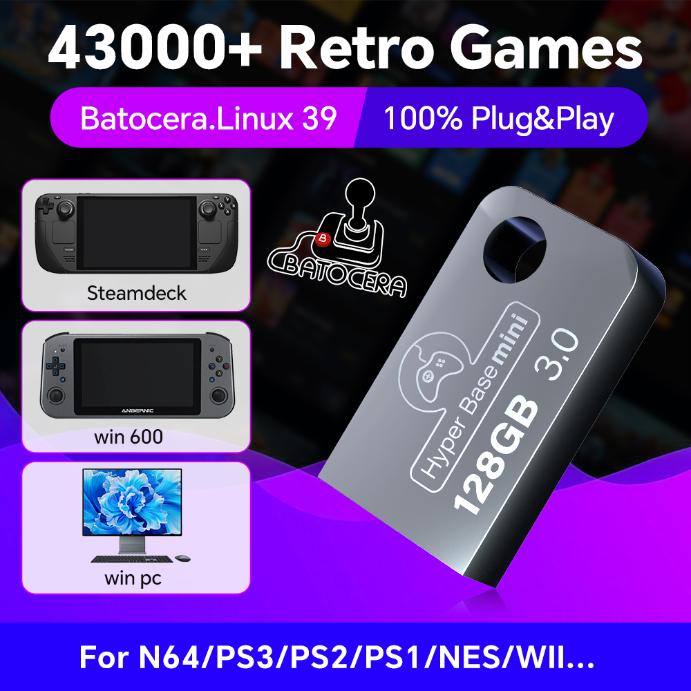 Retro Gaming N64 - Batocera-محرك أقراص فلاش USB ويندوز 43000