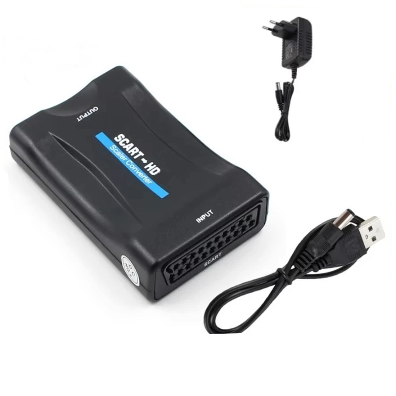 محول SCART إلى HD يعمل بالطاقة - مراجعة Scart To Hdmi وسعره