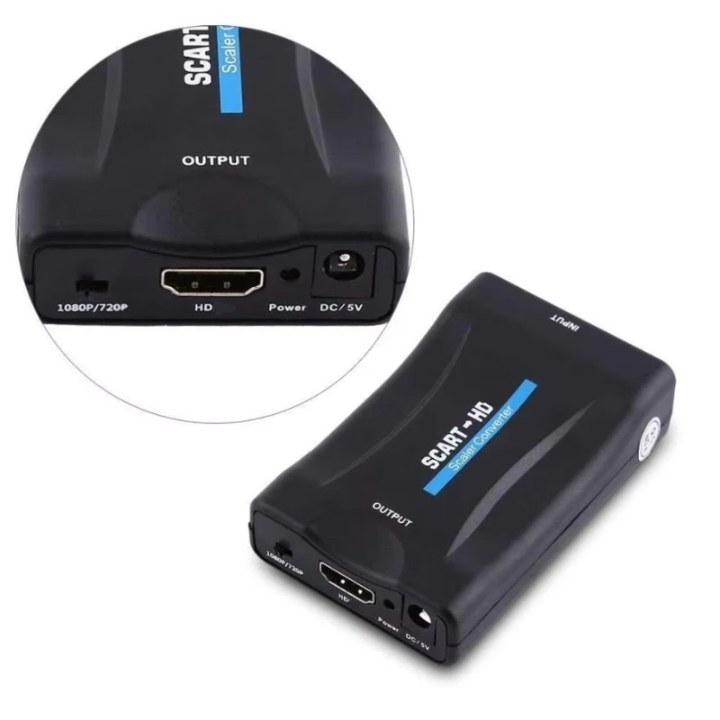 محول SCART إلى HD يعمل بالطاقة - مراجعة Scart To Hdmi وسعره
